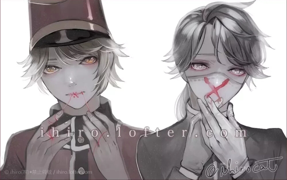 第五人格 邮差&入殓师
“Please don't talk to me.”
图源 LOFTER ihiro宗