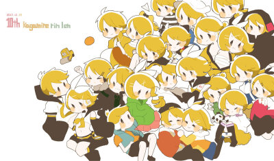 鏡音１０周年！！ |
p站作者: つつこ
[pixiv] http://t.cn/RHtgkDU
10周年快乐！ ​​​