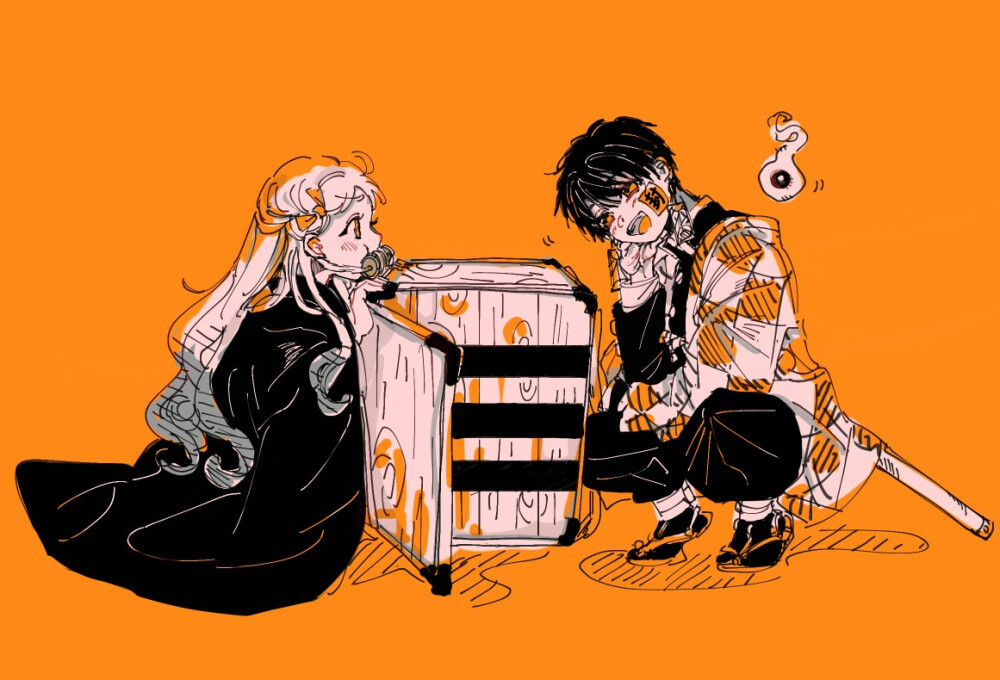 #地缚少年花子君# 与#鬼灭之刃# 的联动！
脑补了一下花子君背着宁宁一路杀鬼的故事，这似乎也非常有趣呢！！！
【P：id=44940400】