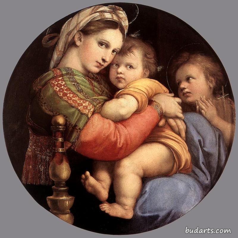 拉斐尔(Raphael)（意大利）1483-1520 椅中圣母