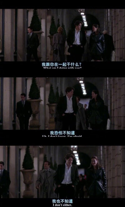 “要找到一个你爱她她也爱你的人，机会微乎其微。”—— Hugh Grant &amp; Julia Roberts《诺丁山》