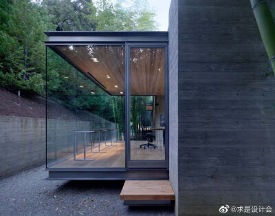 茶室住宅，加利福尼亚 / Swatt Miers Architects。#求是爱设计。#