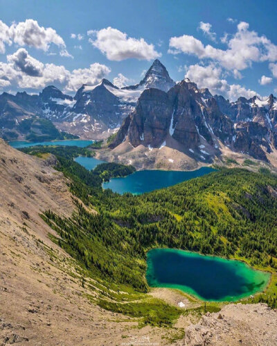 加拿大境内的落基山脉与美国境内的风景一样吗？