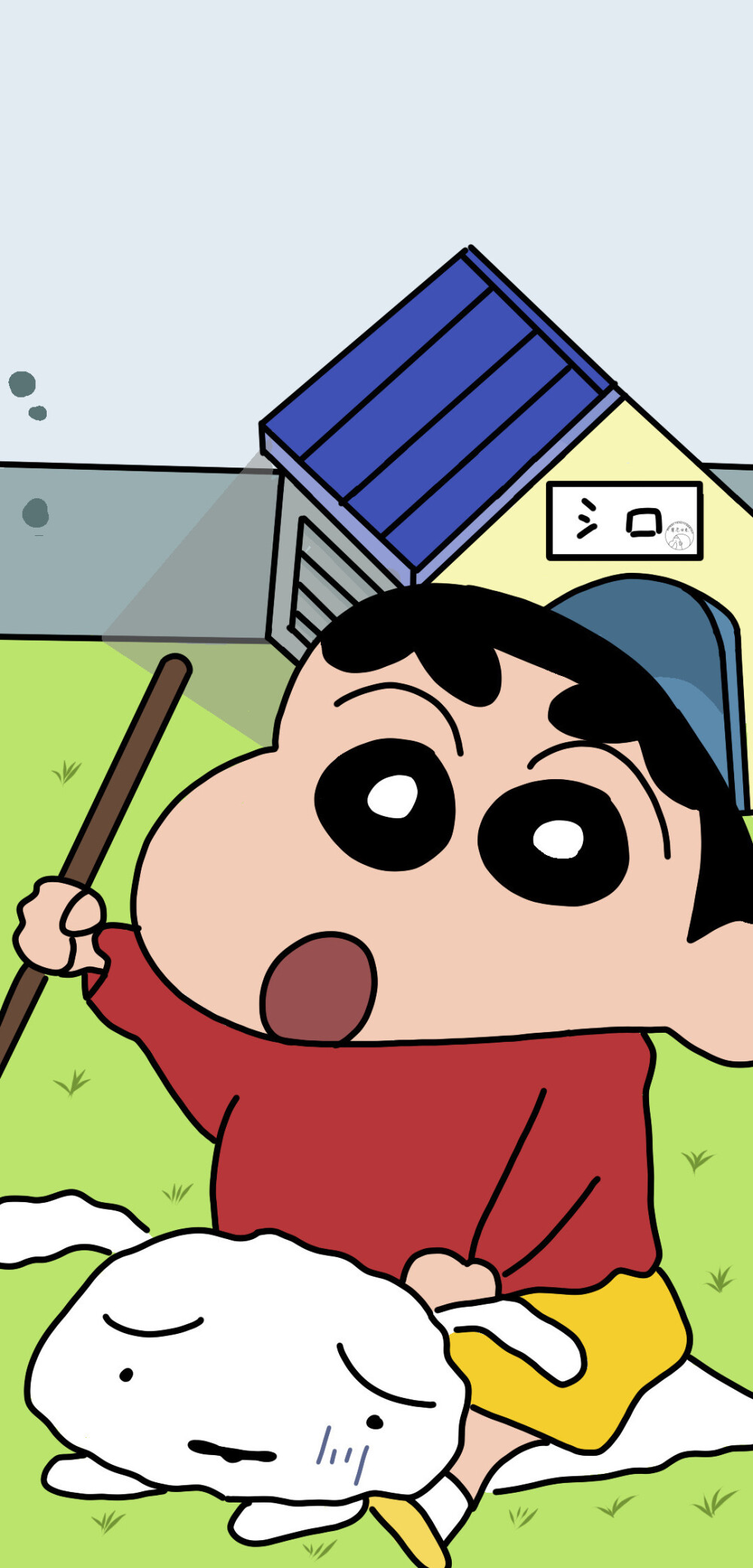 蜡笔小新手绘壁纸