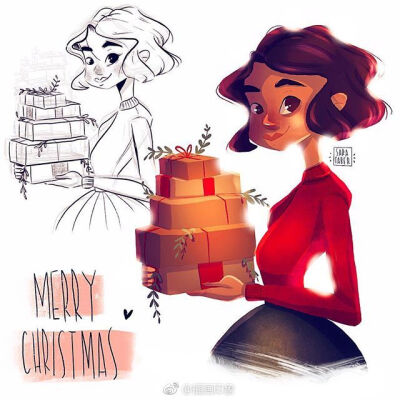 漂亮女孩【插画师：Sara Faber】