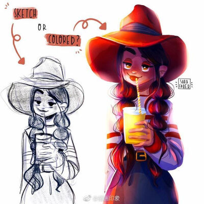 漂亮女孩【插画师：Sara Faber】