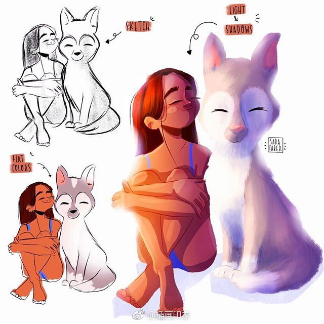 漂亮女孩【插画师：Sara Faber】