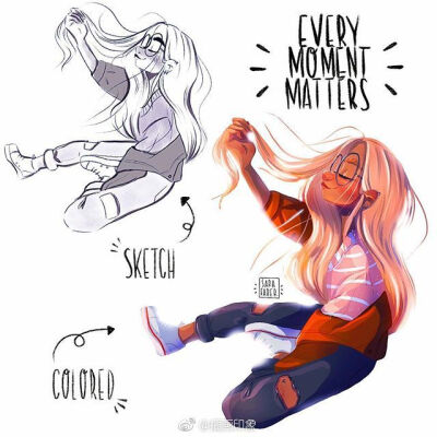 漂亮女孩【插画师：Sara Faber】