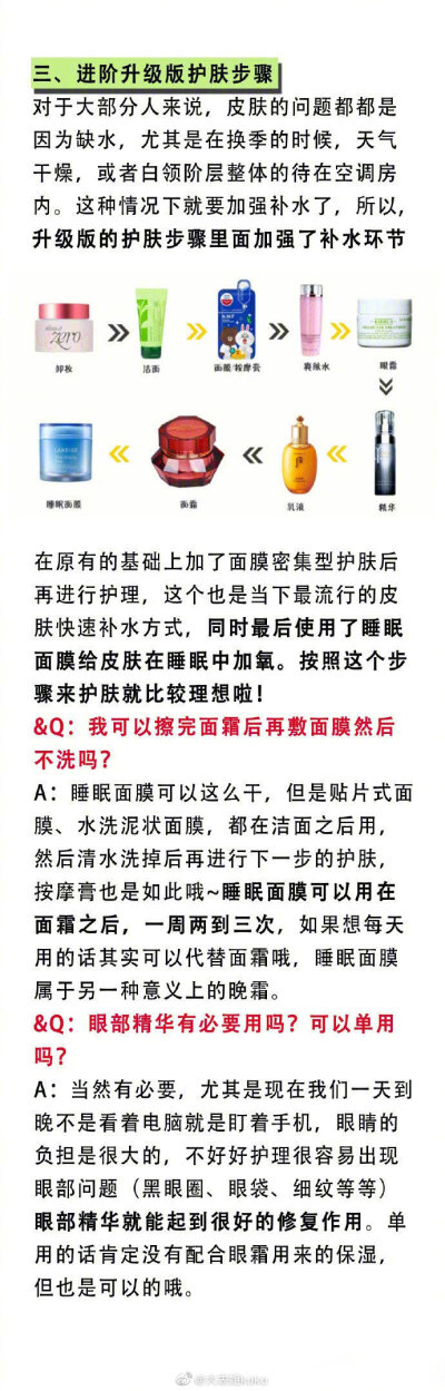 先涂精华还是乳液 不涂行不行
你的基础护肤步骤对了嘛