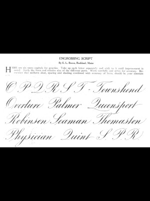 Copperplate 花体英文 Roundhand