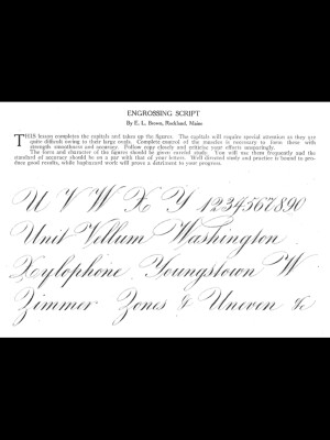 Copperplate 花体英文 Roundhand