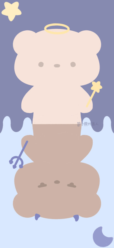 小熊背景图。