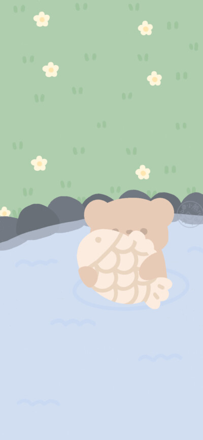 小熊背景图。