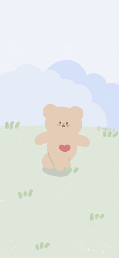 小熊背景图。