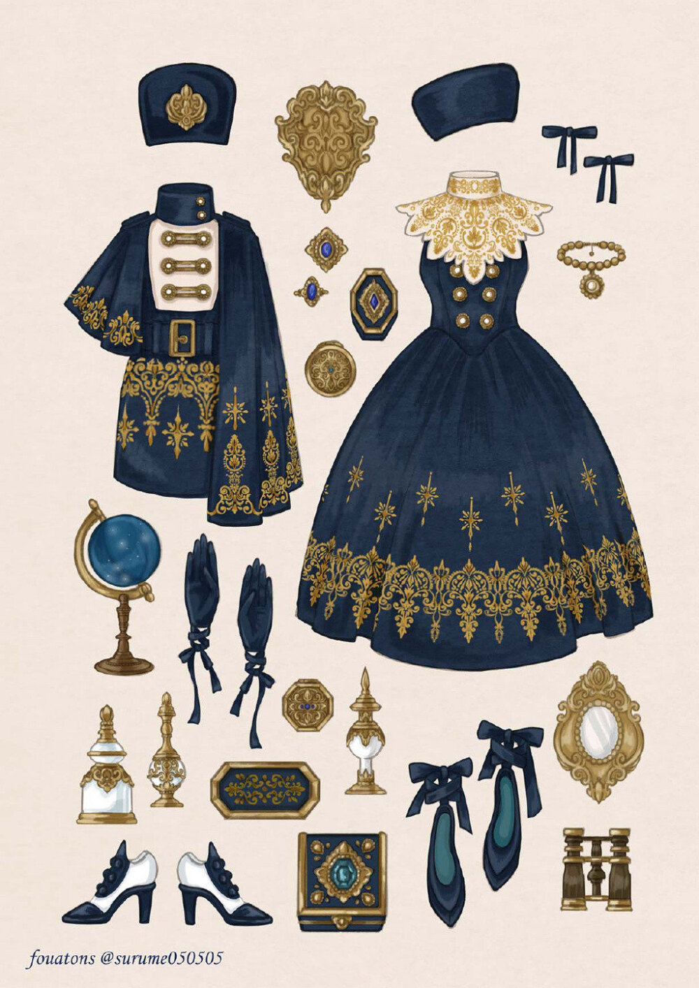 ▽ 素材 服饰
画师｜fouatons