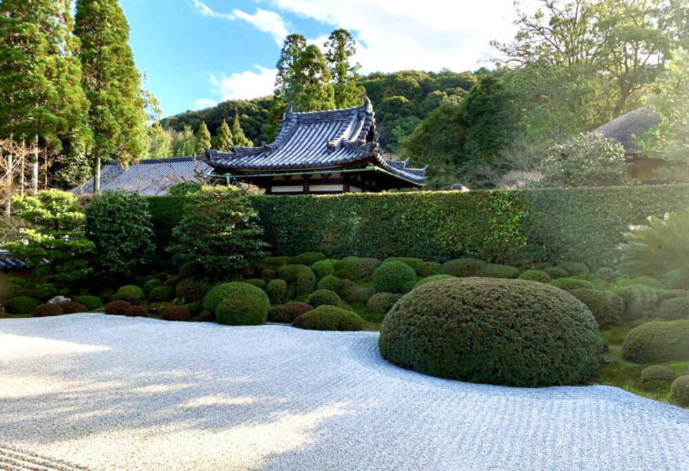 一休寺也叫酬恩庵，位于宇治市附近的京田边市，原名妙胜寺，是镰仓时代大应国师南浦绍名向中国的虚堂和尚学习禅宗后，回国建造的禅宗修炼道场。在经历了1331年-1334年的战火后，妙胜寺遭到很大破坏。一休禅师接过禅宗第六代法师的衣钵后，于1456年重建该寺，出于报答历代恩师之意，取名为“酬恩寺”。自那以后，一休一直居住在此，直到1481年去世。这里的一休也就是动画片《聪明的一休》中主人公的原型。