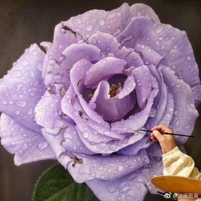 Gioacchino Passini的大型写实花卉油画 ​​​