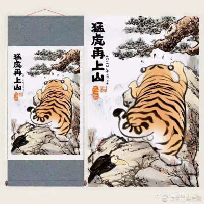 猛（萌）虎 可爱=￣ω￣= 再在家呆下去，我可能也这个体型了←_←