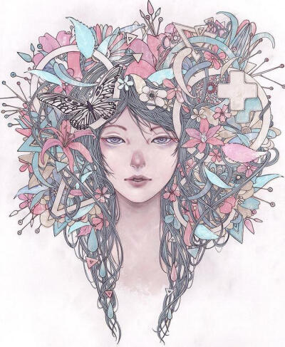 唯美少女插画 ~ 画师木村智博​作品