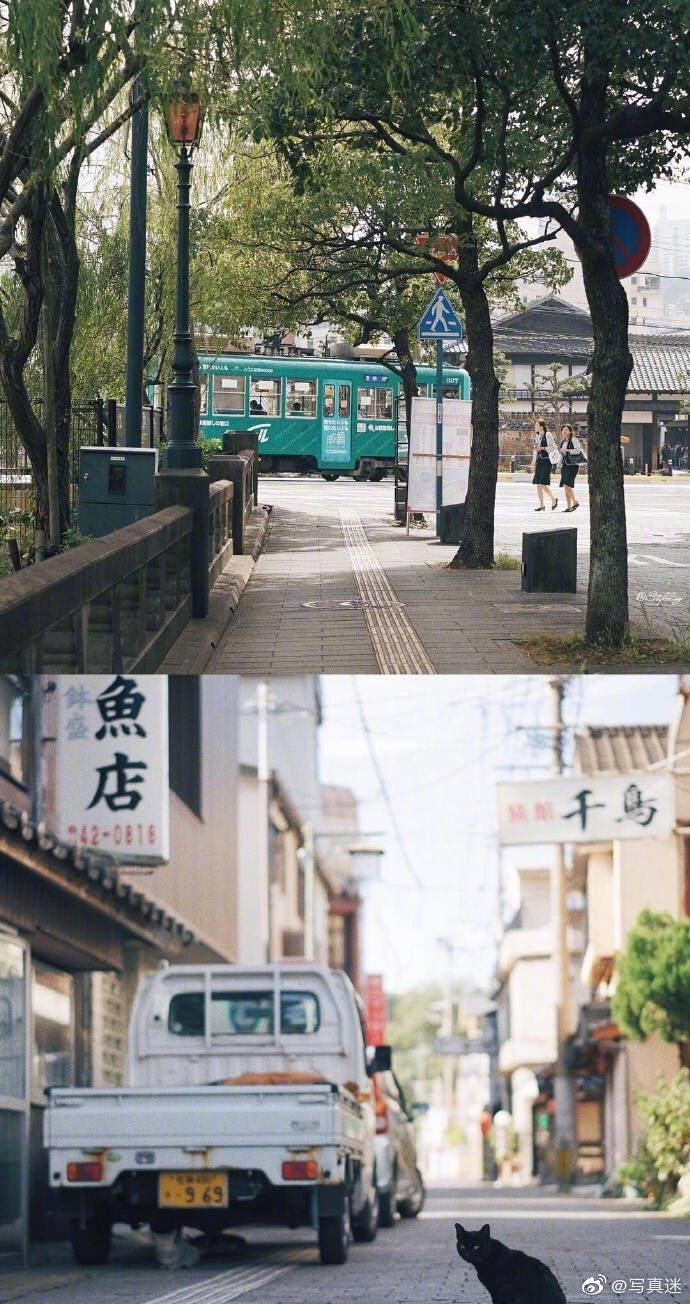 日本悠闲的街道