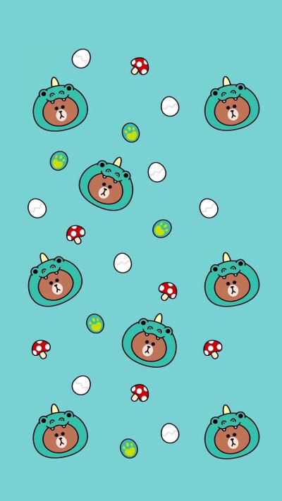 iPhone+壁纸+LINE+cony+brown+可妮+布朗+莎莉+熊大