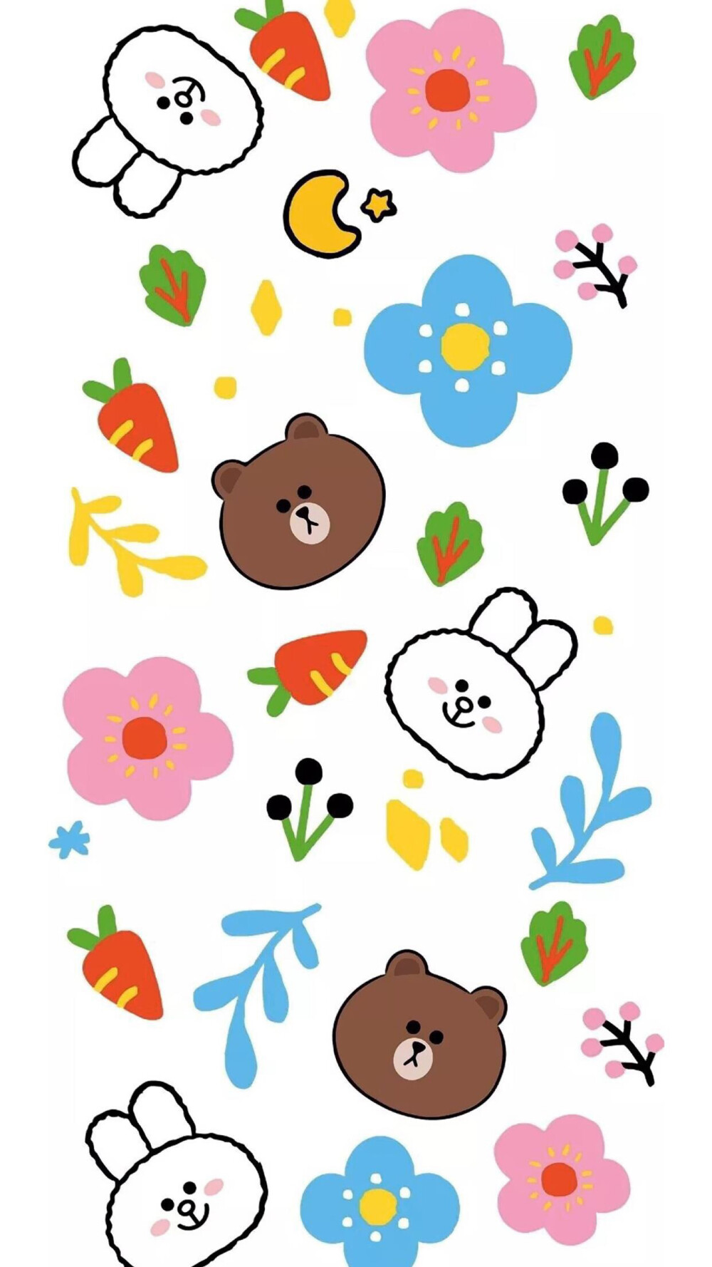 iPhone+壁纸+LINE+cony+brown+可妮+布朗+莎莉+熊大