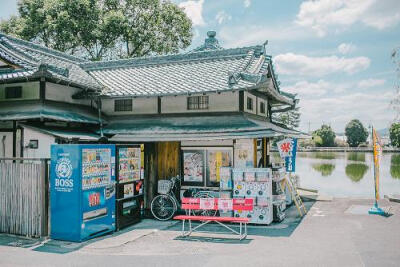 日系大阪大良清新背景图