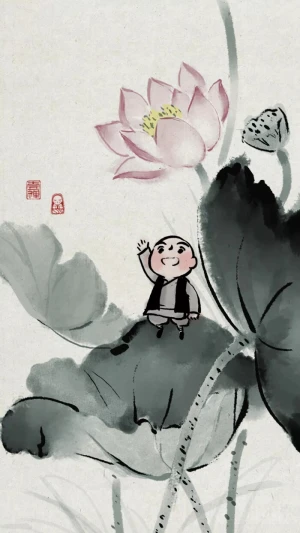 小和尚圖 一禅小和尚- 堆糖