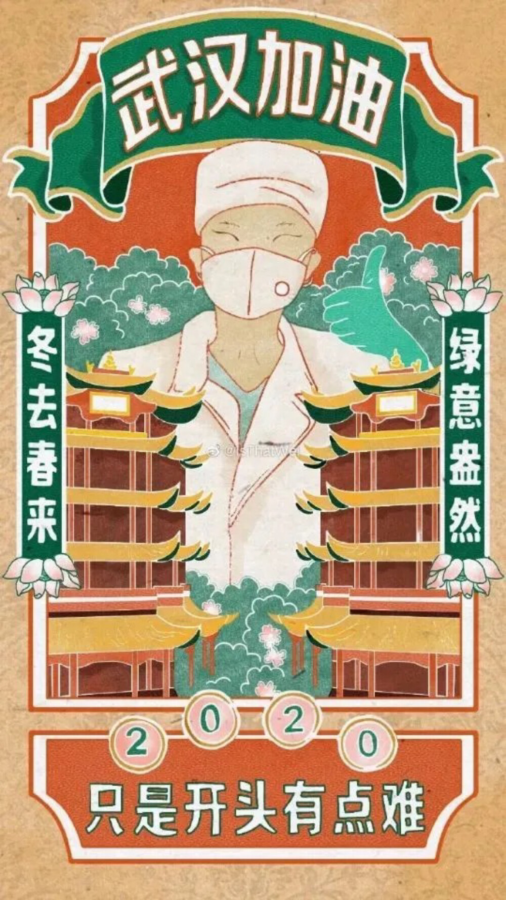 2020年初 疫情绘画