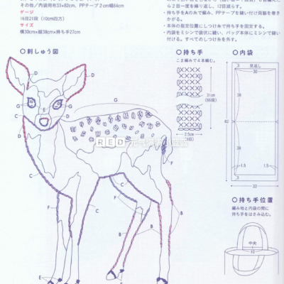 棒针动物图案编织包