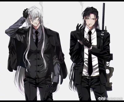 #名侦探柯南#
日本画师興路笔下的暴力cp，赤井秀一 X 琴酒 可帅可萌，我真的爱了！！！
twi kmk_oc