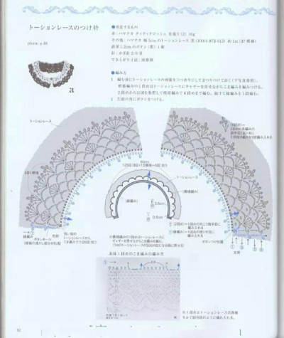 编织假领