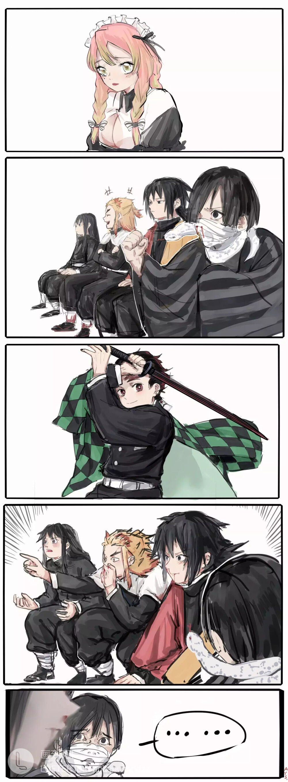 鬼灭之刃 杜门炭治郎 嘴平伊之助 我妻善逸 富冈义勇 炼狱杏寿郎 无惨 继国缘一 继国岩胜 童磨 义炭 水之呼吸［图源见水印自乐乎 侵删］［半野一糖］