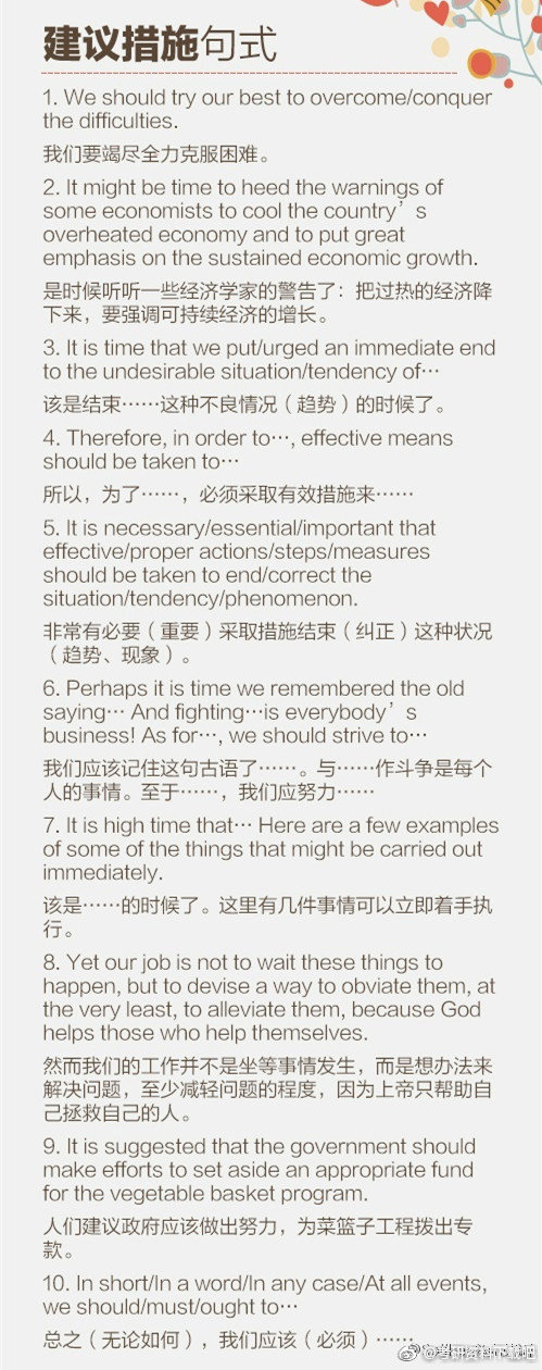 【英语作文加分表达】开头、过渡、承接、结尾等各类句式，学生党、考研党都可以收藏下来，多练多用，效果明显！