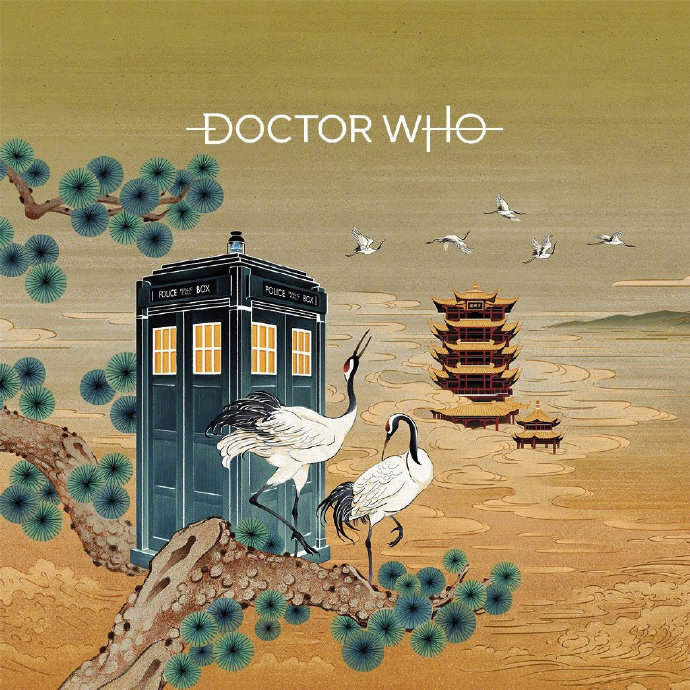 DOCTOR WHO中国风插画海报