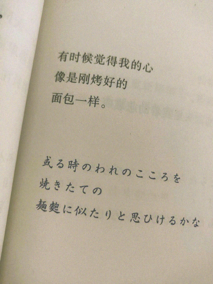 “事物的味道，我尝得太早了。”——石川啄木