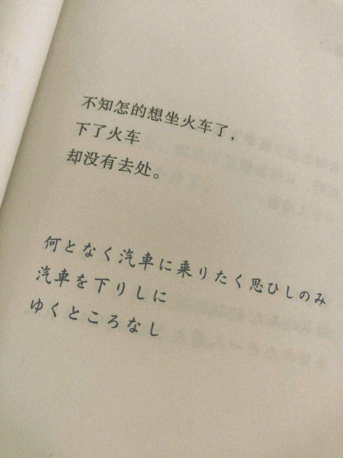 “事物的味道，我尝得太早了。”——石川啄木