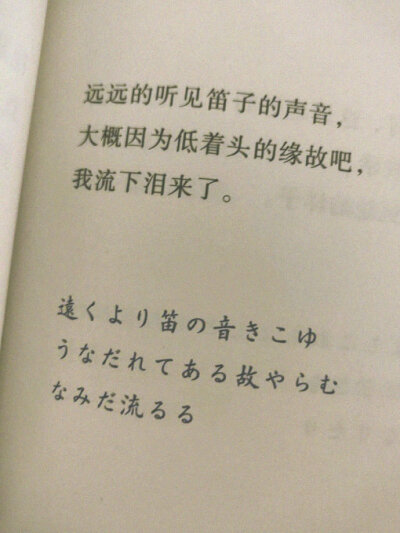 “事物的味道，我尝得太早了。”——石川啄木