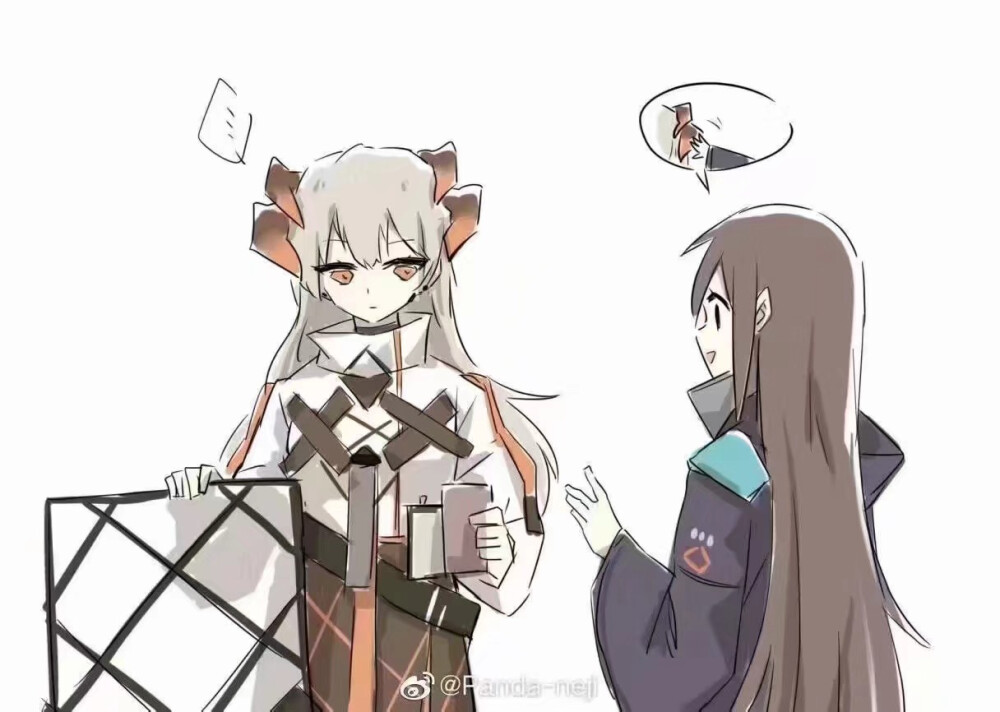 女博士和干员们 图源微博水印