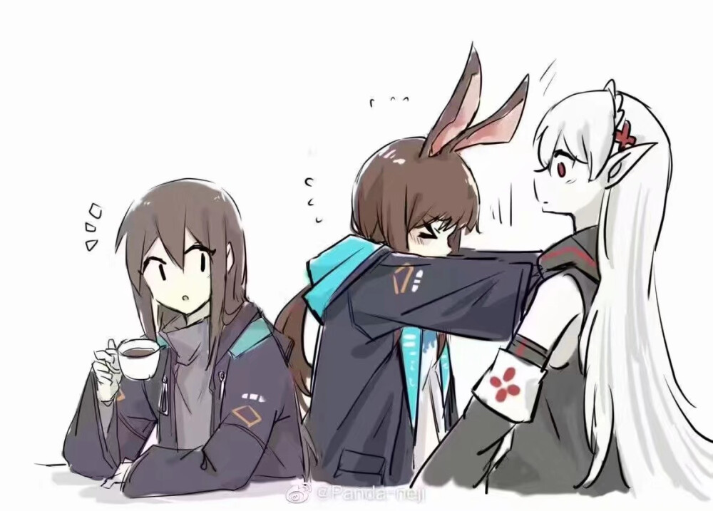 女博士和干员们 图源微博水印