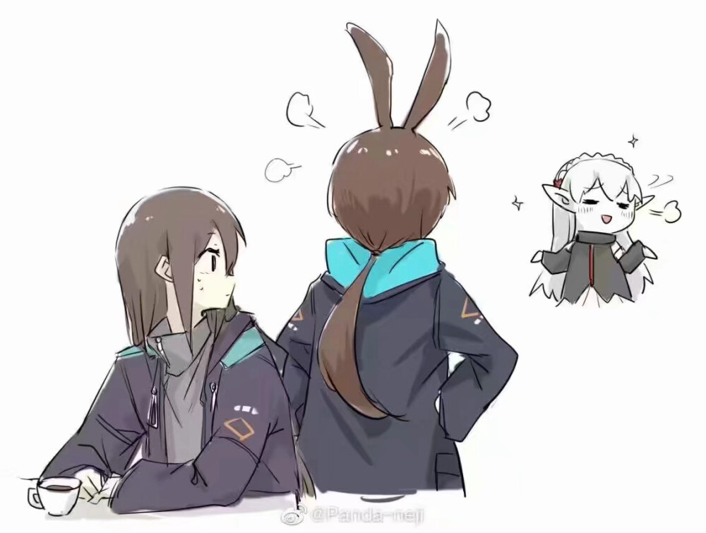 女博士和干员们 图源微博水印