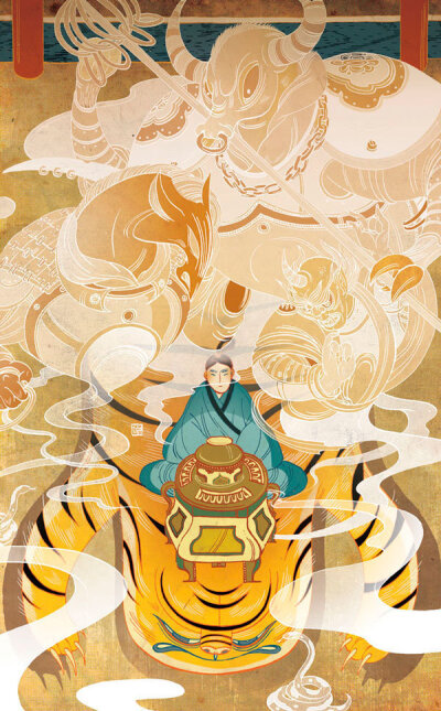 中国风的奇幻插画 中国香港插画家倪传婧(Victo Ngai)