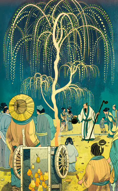 中国风的奇幻插画 中国香港插画家倪传婧(Victo Ngai)