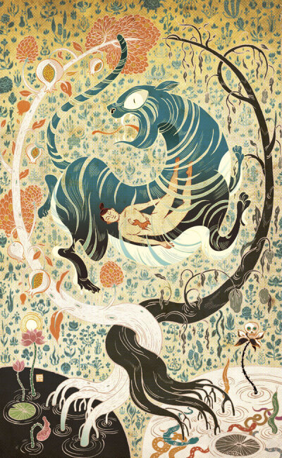 中国风的奇幻插画 中国香港插画家倪传婧(Victo Ngai)