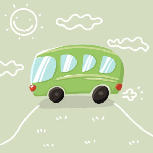 小汽车交通工具卡通画儿童画简笔画 （作者：教画画的沈老师 ）