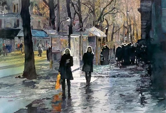 John Salminen ｜ 水彩街头