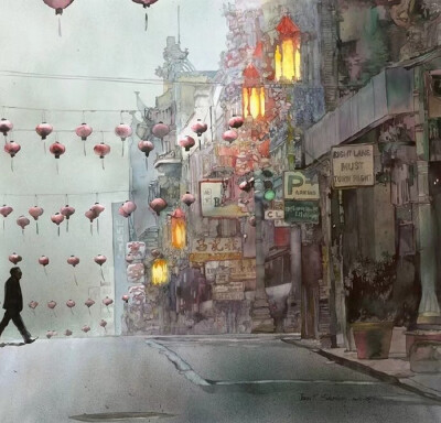 John Salminen ｜ 水彩街头