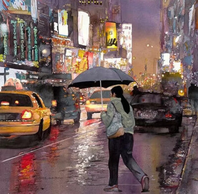 John Salminen ｜ 水彩街头