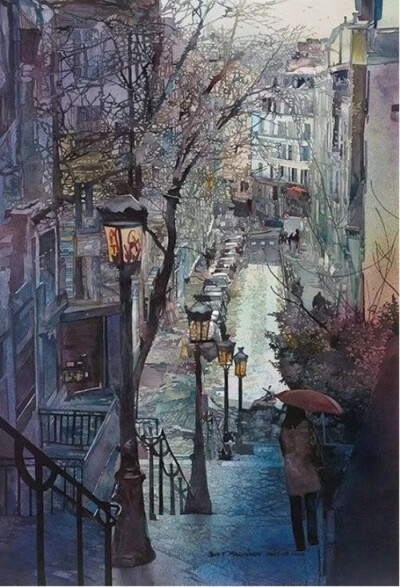 John Salminen ｜ 水彩街头