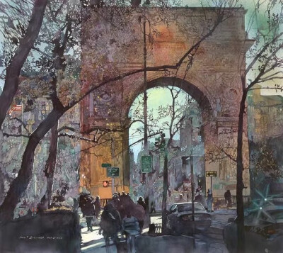 John Salminen ｜ 水彩街头